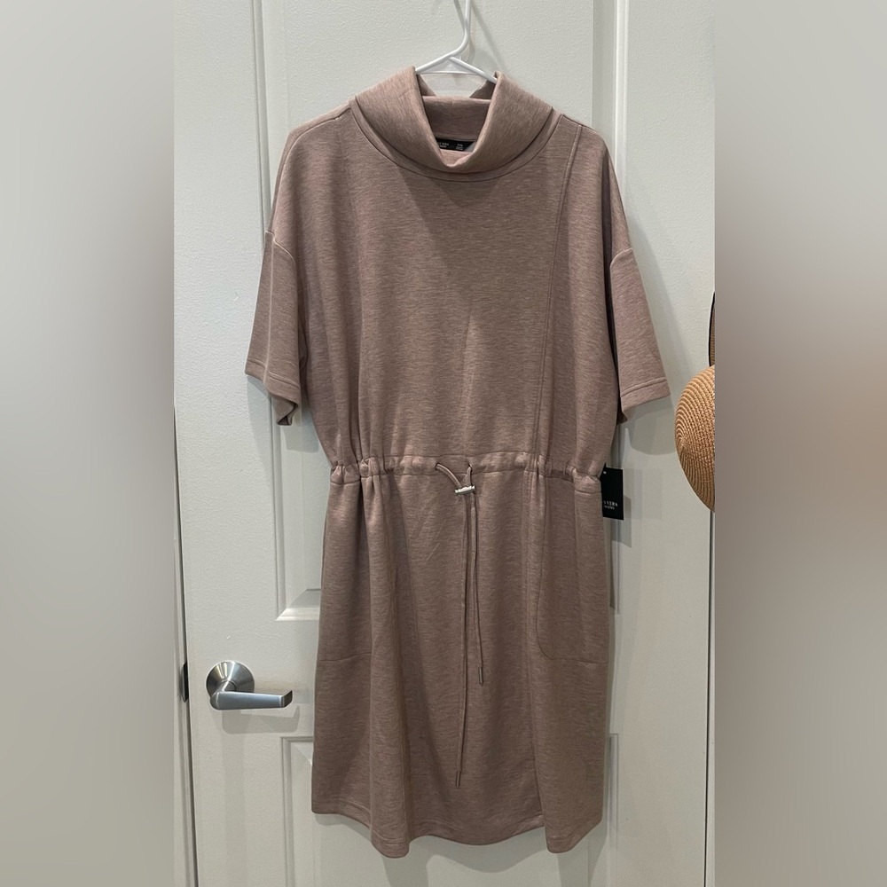NEW…Simply Vera Vera Wang Turtleneck Drawstring Dress